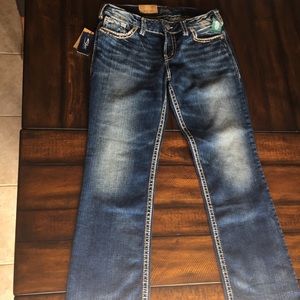 NWT Silver Jeans Mid Rise Slim Boot W32/L31